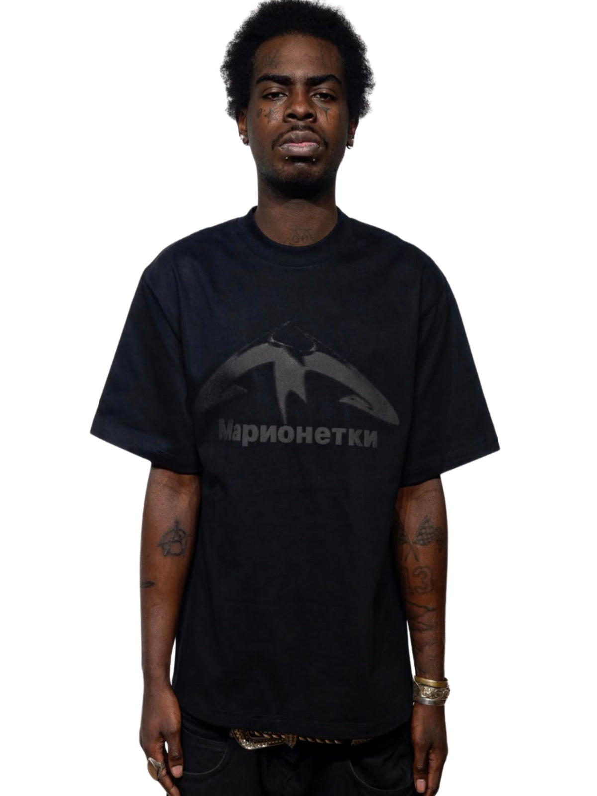 M EXPANDED BLACK TEE